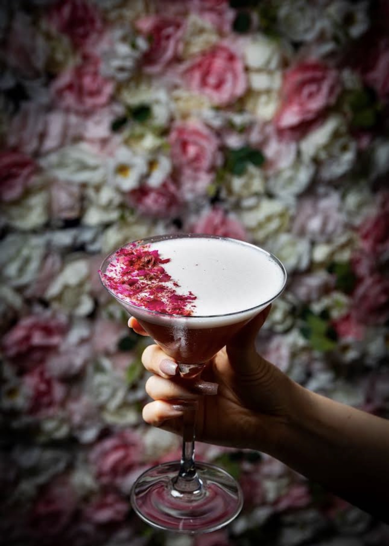 Floral signature cocktail