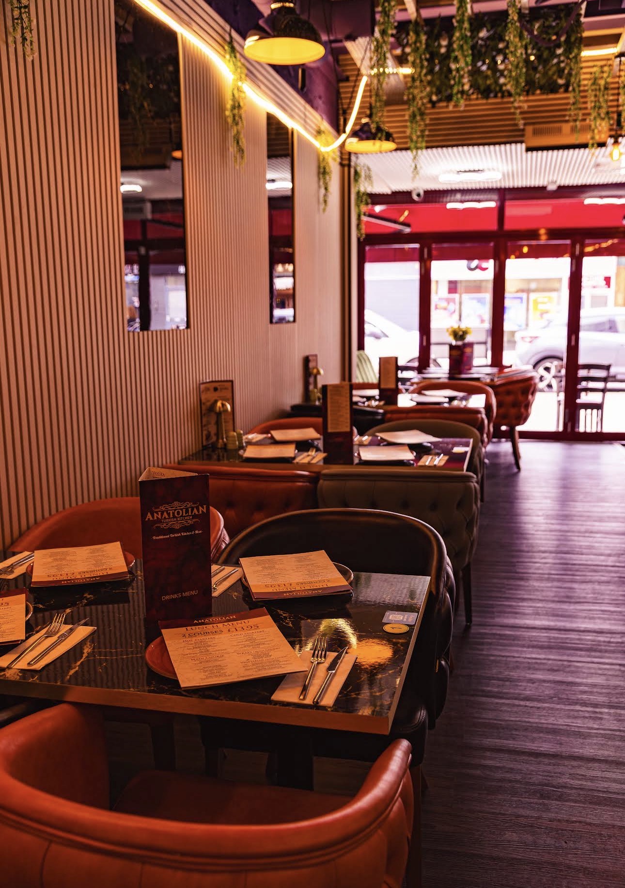 The warm and welcoming Anatolian dining room