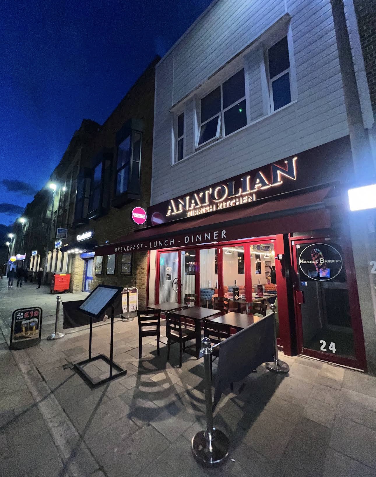 Anatolian Turkish Kitchen on Southampton High Street